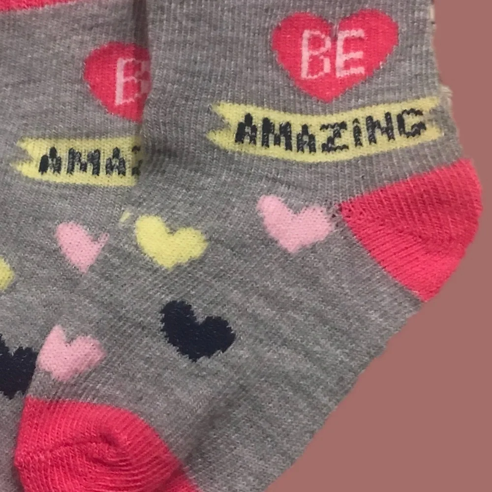 Baby Girl Cotton Amazing Heart Design Socks